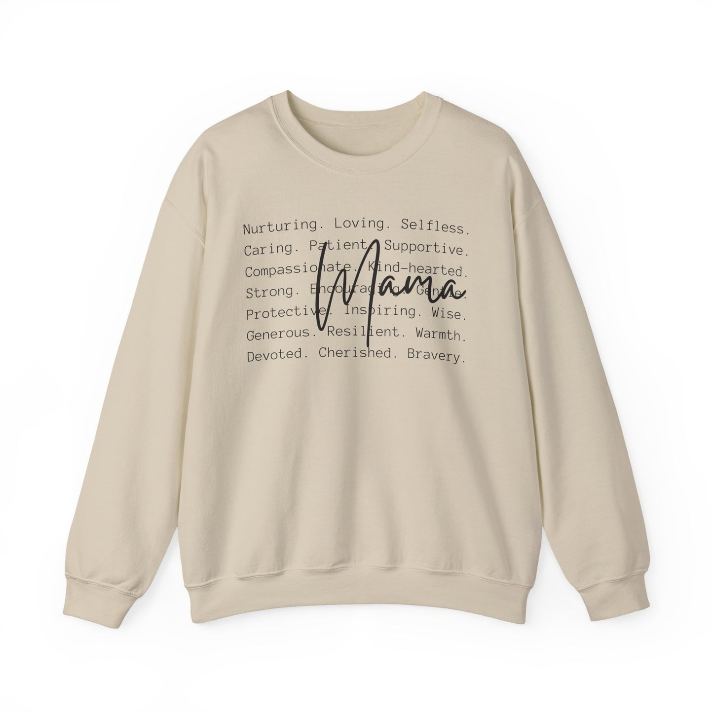 Mama Inspirational Message Sweatshirt, Cozy Unisex Crewneck for Gifts, Self-Care Appreciation, Motivational Apparel, Comfort Wear