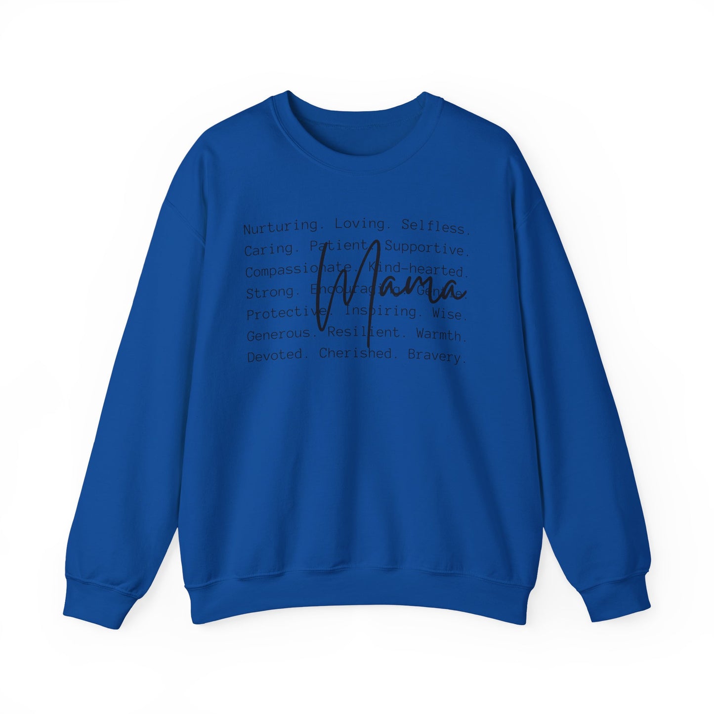 Mama Inspirational Message Sweatshirt, Cozy Unisex Crewneck for Gifts, Self-Care Appreciation, Motivational Apparel, Comfort Wear