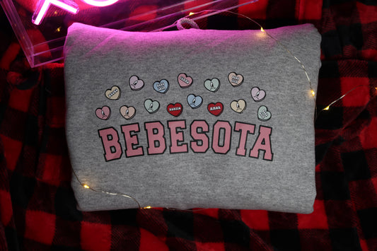 Bebesota Conversation Hearts Crewneck